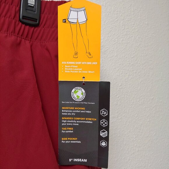 Women's Avia Running Shorts with Bike Liner, Size XXL (20) - Picture 5 of 7